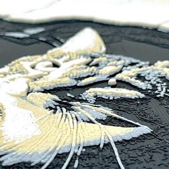 Curious Tabby Cat Art, Cat in Crumbling Wall Art, Bold Cat Print, Cat Decor - Picture 7 of 9